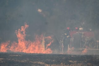 Φωτιά κοντά στα σύνορα με τη Βόρεια Μακεδονία – 112 στον Ακρίτα Κιλκίς