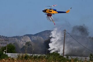 Μαίνεται η φωτιά στον Ορχομενό – Ενισχύθηκαν οι δυνάμεις της Πυροσβεστικής