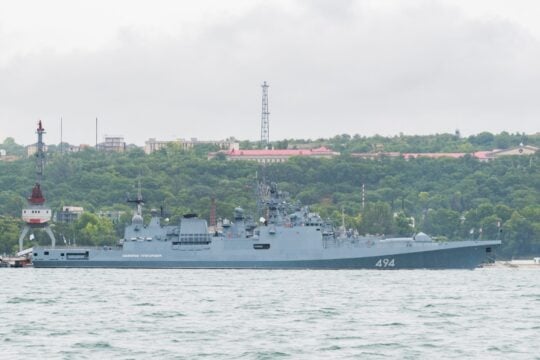 Η φρεγάτα του ρωσικού πολεμικού ναυτικού Admiral Grigorovich - Φωτογραφία αρχείου - Shutterstock
