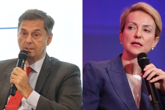 Ο Χάρης Θεοχάρης και η Αλεξάνδρα Σδούκου / EUROKINISSI