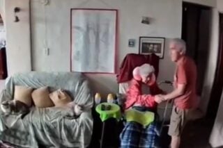 Το ηλικιωμένο ζευγάρι από τον σεισμό στην Βενεζουέλα / X