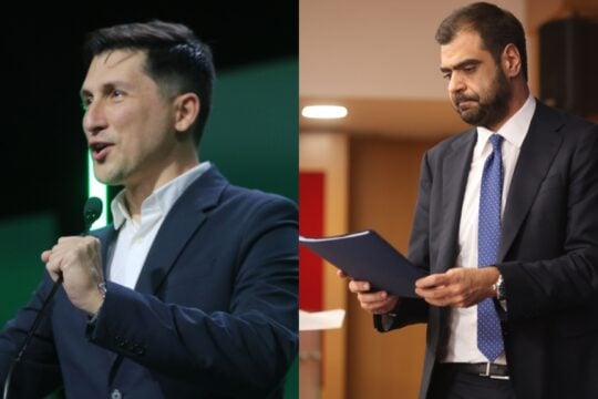 Ο Νίκος Χρηστίδης και ο Παύλος Μαρινάκης / EUROKINISSI