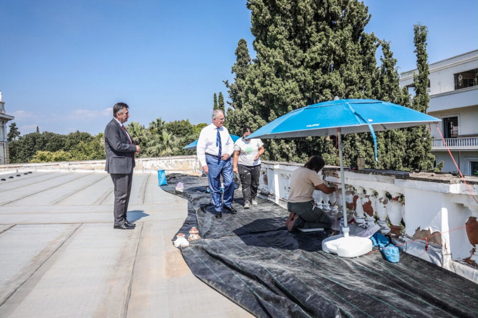 Εργασίες αποκατάστασης και συντήρησης στο Προεδρικό Μέγαρο [εικόνες]