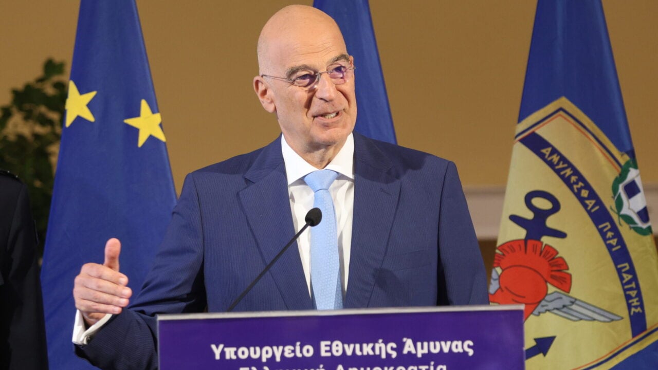 Ενημέρωση των συντακτών άμυνας, από τον Υπουργό Εθνικής Άμυνας Νίκο Δένδια, για τις αποφάσεις μετά την σημερινή συνεδρίαση του ΚΥΣΕΑ, Πέμπτη 23 Ιουλίου 2026 (ΓΙΑΝΝΗΣ ΠΑΝΑΓΟΠΟΥΛΟΣ/EUROKINISSI)