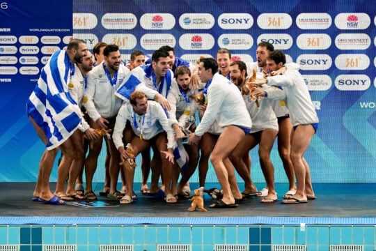 Ομάδα από χρυσάφι: Η εθνική πόλο για πρώτη φορά στην κορυφή του κόσμου [εικόνες]