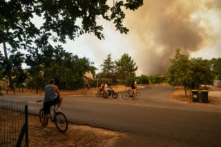 Φωτιά στην Γαλλία, July 23, 2026. (AP Photo/Caroline Blumberg)