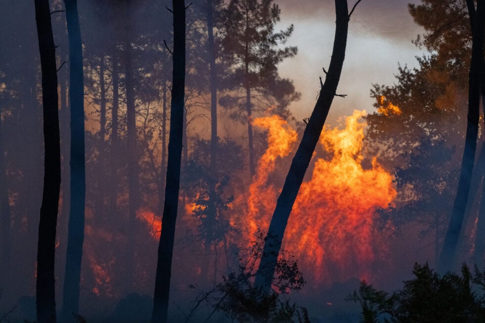Φωτιά στην Γαλλία, July 23, 2026. (AP Photo/Caroline Blumberg)