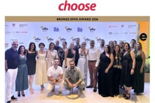 Η Choose διακρίνεται με Bronze Award στα Εffie Αwards Hellas 2026