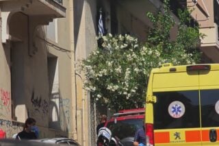 Φωτιά σε διαμέρισμα στα Πατήσια – Μία γυναίκα νεκρή, στο νοσοκομείο ένας άνδρας [βίντεο]