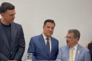Ο Βασίλης Κικίλιας, ο Άδωνις Γεωργιάδης και ο Γκας Μπιλιράκης