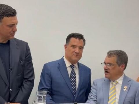 Ο Βασίλης Κικίλιας, ο Άδωνις Γεωργιάδης και ο Γκας Μπιλιράκης