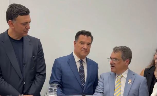 Ο Βασίλης Κικίλιας, ο Άδωνις Γεωργιάδης και ο Γκας Μπιλιράκης