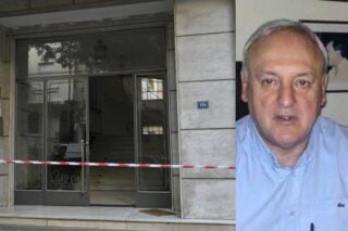 Το σημείο που δολοφονήθηκε ο ποινικολόγος ο Σταύρος Γεωργίου / EUROKINISSI