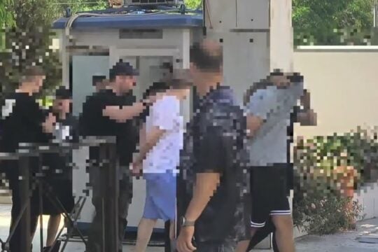 Οπαδοί Παναθηναϊκού στη Γαδά / Orange Press Agency