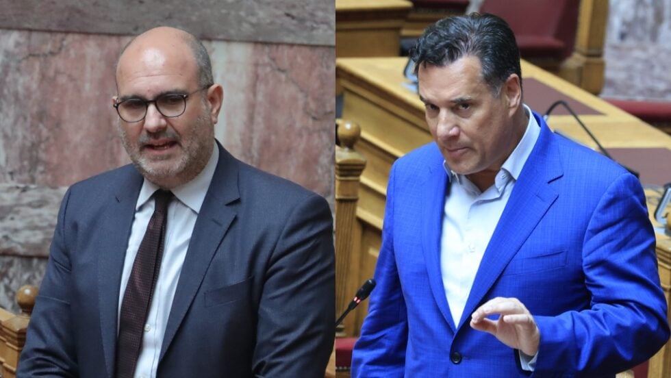 Ο Δημήτρης Μαρκόπουλος και ο Άδωνις Γεωργιάδης / EUROKINISSI