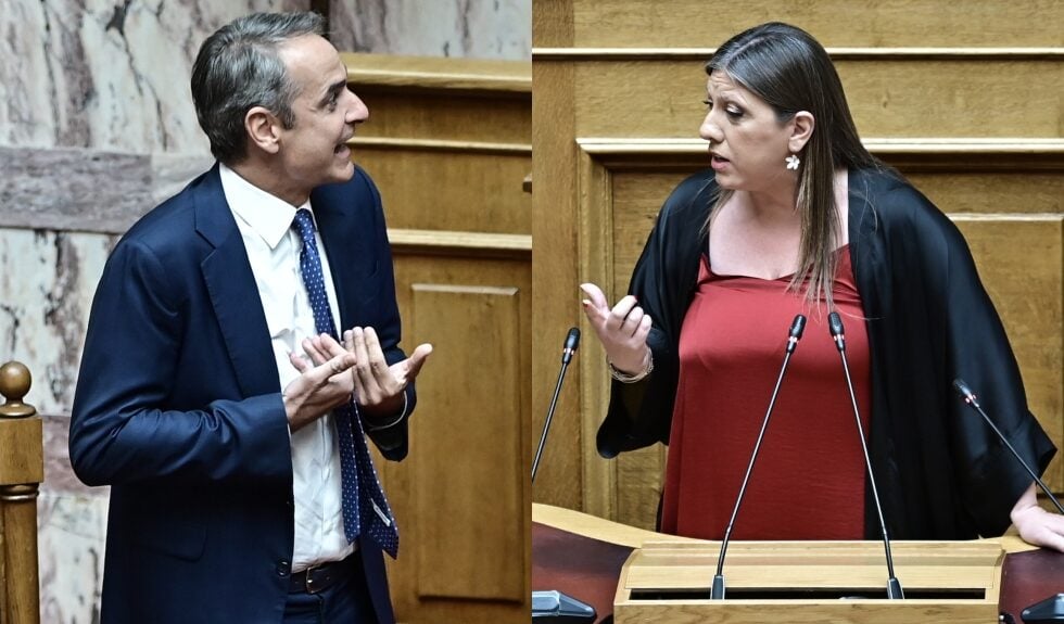 Σφοδρή σύγκρουση Μητσοτάκη – Κωνσταντοπούλου στη Βουλή: «Είστε σε οίστρο» – «Είστε ακραίος σεξιστής»