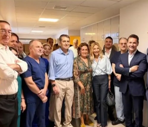 Ο Γιώργος Μυλωνάκης και η Τίνα Μεσσαροπούλου στον «Ευαγγελισμό»