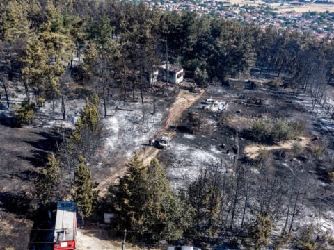 Φονική πυρκαγιά στο Ωραιόκαστρο: Βίντεο ντοκουμέντο από τη στιγμή που ξεσπάει η φωτιά