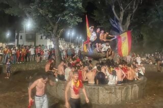 Κατέρρευσε σιντριβάνι στην Ισπανία / X