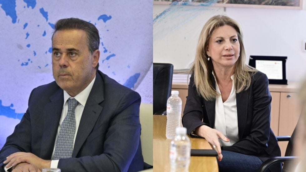 Ο Σταύρος Παπασταύρου και η Μαρία Καρυστιανού / EUROKINISSI