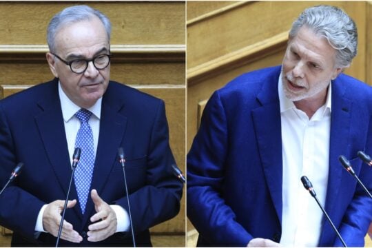 Αντιπαράθεση Παπαθανάση με Γερουλάνο – Η μπηχτή ότι το ΠΑΣΟΚ συνέταξε επερώτηση με AI