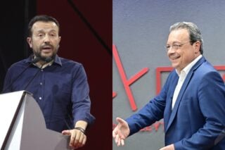 Ο Νίκος Παππάς και ο Σωκράτης Φάμελλος / EUROKINISSI