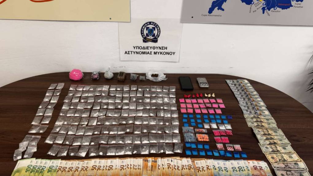 Μύκονος: Συνελήφθη 30χρονος με φιξάκια κοκαΐνης, κεταμίνης, κάνναβη και παραισθησιογόνα μανιτάρια