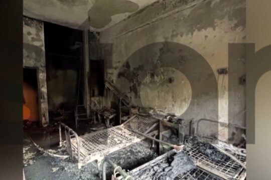 Ο θάλαμος που έπιασε φωτιά στο Σισμανόγλειο / STAR