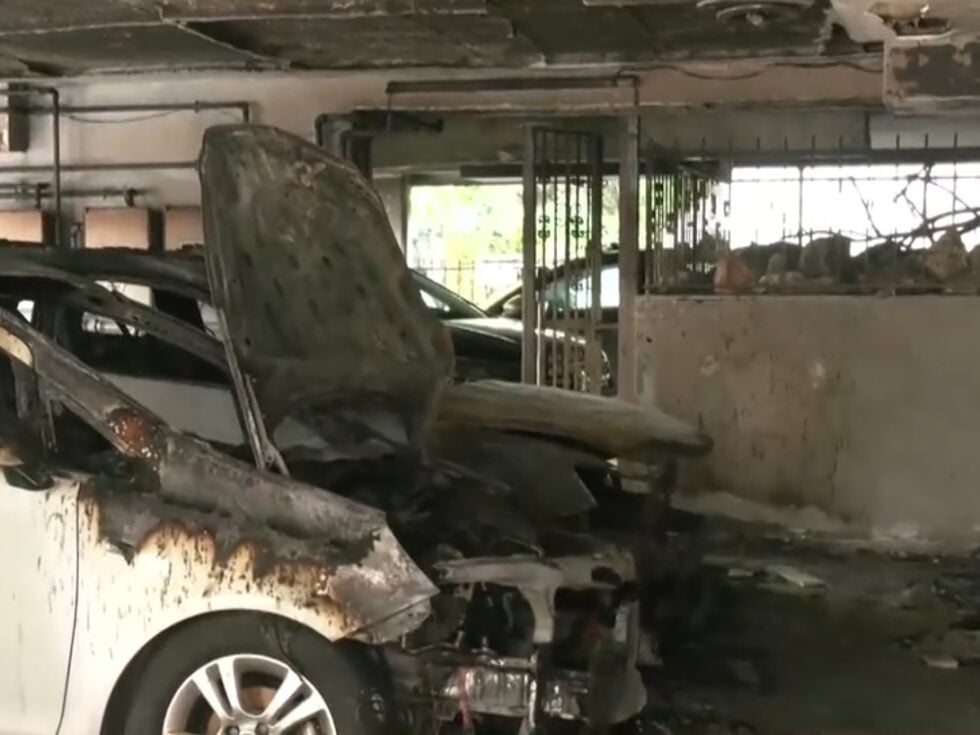 Εμπρησμός σε είσοδο πολυκατοικιών στη Θεσσαλονίκη / Glomex / ΕΡΤ