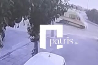 Το νέο βίντεο από το τροχαίο με το ασθενοφόρο στα Χανιά / patris.gr