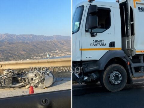 Χανιά: Πώς έγινε το τροχαίο με τον 33χρονο αξιωματικό – Συγκρούστηκε με απορριμματοφόρο και σκοτώθηκε