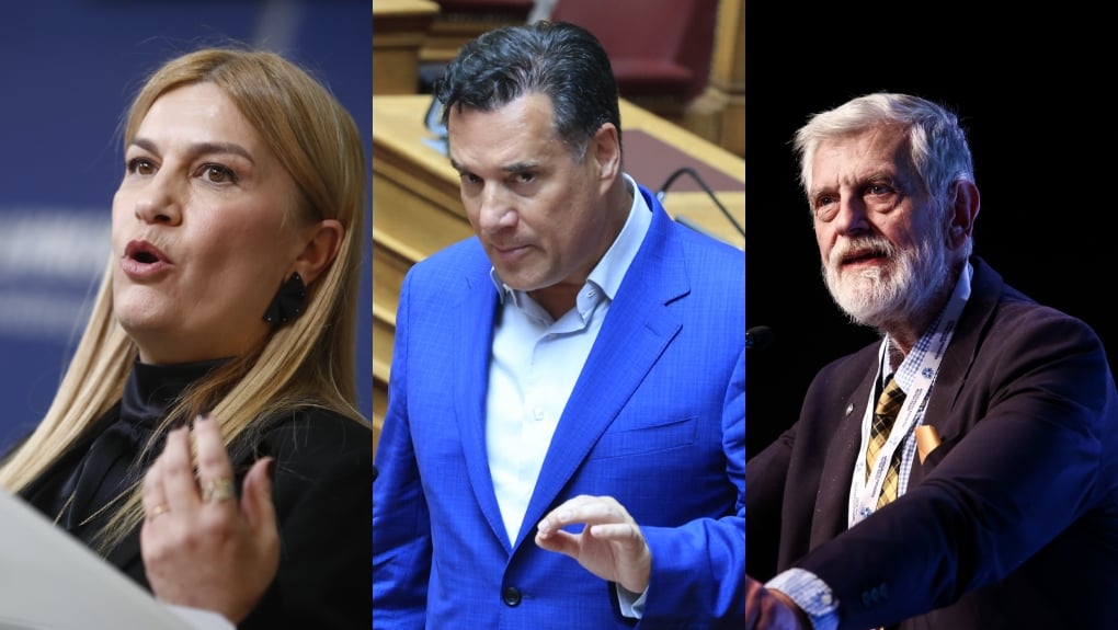Η Σέβη Βολουδάκη, ο Άδωνις Γεωργιάδης και ο Γιάννης Λοβέρδος / EUROKINISSI
