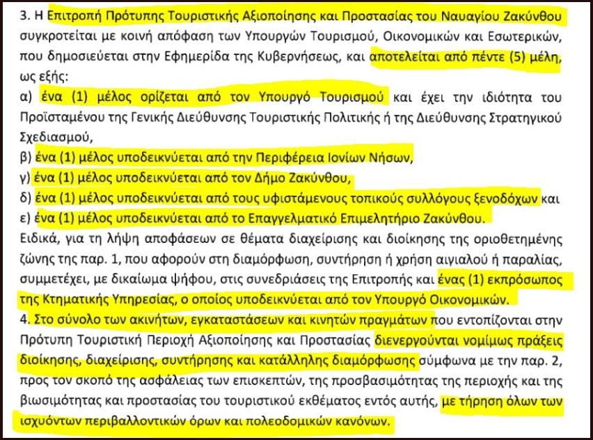 Έπεσαν οι μάσκες! Νυχτερινή τροπολογία για το «Ναυάγιο» Ζακύνθου από το υπ. Τουρισμού