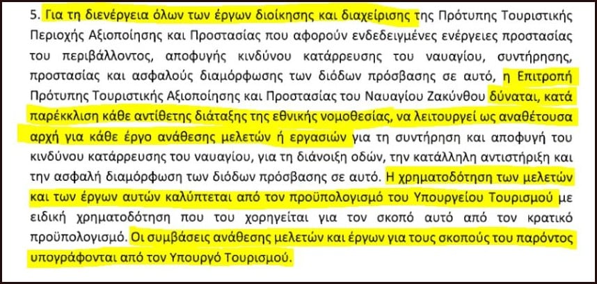 Έπεσαν οι μάσκες! Νυχτερινή τροπολογία για το «Ναυάγιο» Ζακύνθου από το υπ. Τουρισμού