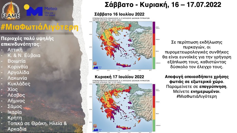 Άνοδος της θερμοκρασίας με αυξημένο κίνδυνο πυρκαγιών το Σαββατοκύριακο