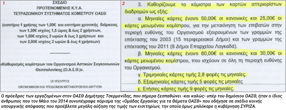 Ολική αμνησία στο θέμα του ΟΑΣΘ