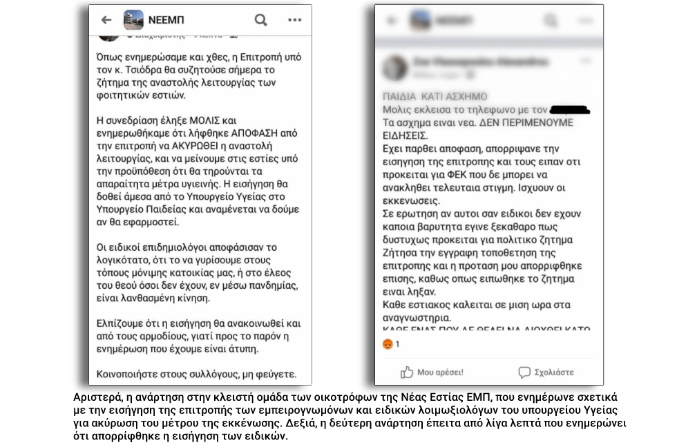Επιμένει το υπουργείο Παιδείας στην εκκένωση των φοιτητικών εστιών