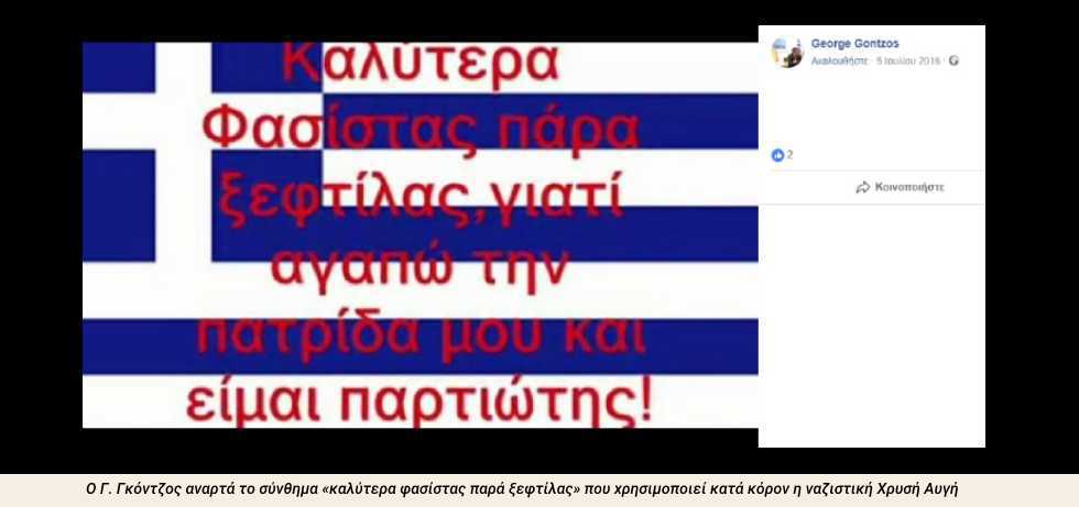 «Είμαι ακροδεξιός και θιασώτης του Παπαδόπουλου»!
