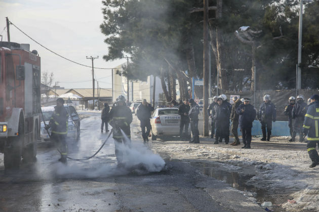 Ένταση σε διαμαρτυρία προσφύγων στα Διαβατά