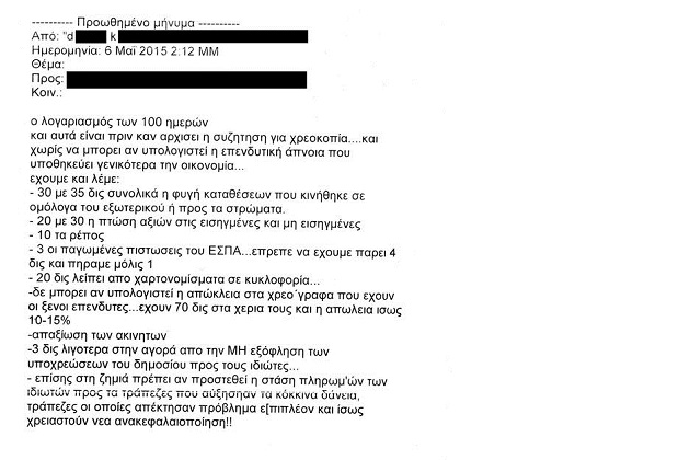 Ενα ντοκουμέντο, πολλά ερωτήματα, καμία υποκλοπή