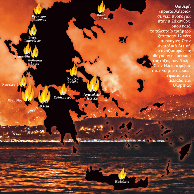 Η φωτιά «κατάπινε» τα πάντα…