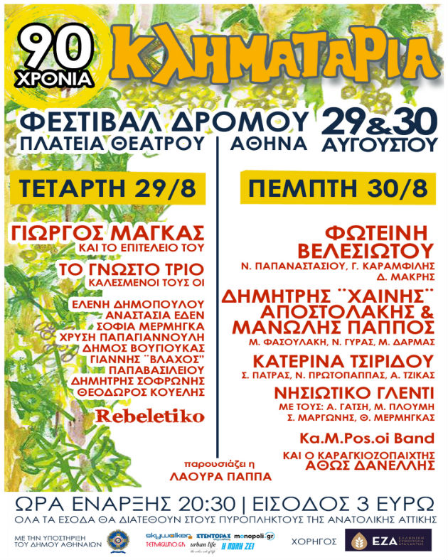 Ένα διήμερο φεστιβάλ δρόμου για την Κληματαριά