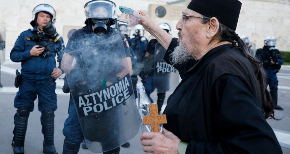 Ακροδεξιό πρόσημο στη συγκέντρωση αντιεμβολιαστών