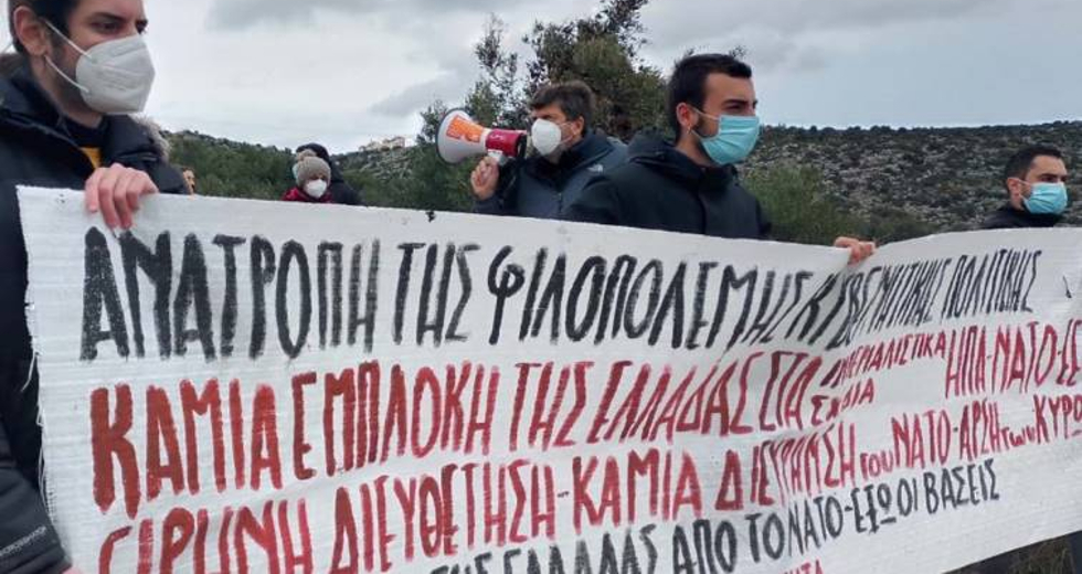 Μεγάλες αντιπολεμικές διαδηλώσεις στην Κρήτη