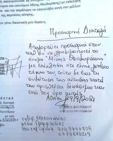 Προσωρινό δικαστικό «όχι» στον Νίκο Κουρή για χρήση του ονόματος «Μίκης Θεοδωράκης»