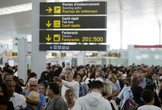Απεργιακό χάος στο αεροδρόμιο της Βαρκελώνης