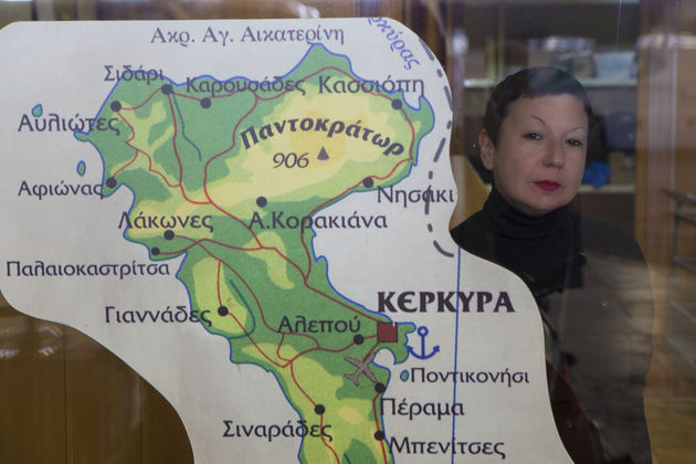 Η Γλυκερία στον σταθμό των ιπτάμενων ΚΤΕΛ