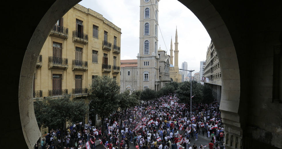 Λαοθάλασσα κατά της λιτότητας και της διαφθοράς στον Λίβανο