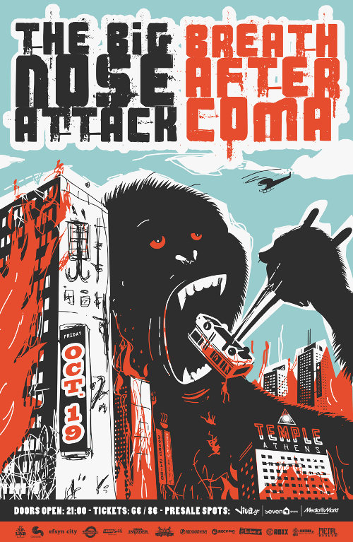 The Big Nose Attack & Breath After Coma live στην Αθήνα