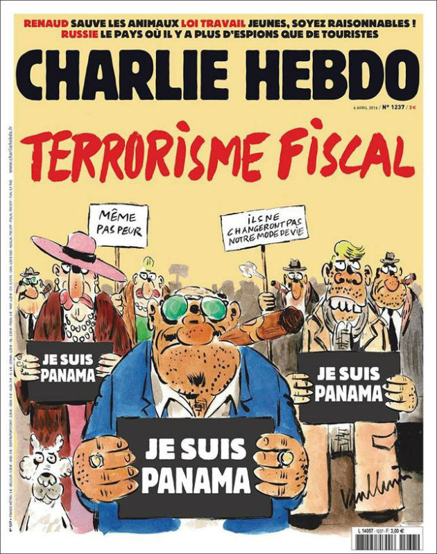 Je suis Panama: Το πρωτοσέλιδο του Charlie Hebdo